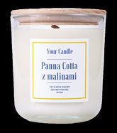 Bougie de soja panna cotta aux framboises 210 ml - VOTRE BOUGIE